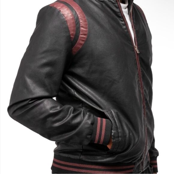 X-Ray Ring of Fire PU varsity jacket - Picture 2 of 9